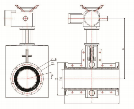 新结构阀体电动胶管阀结构示意图